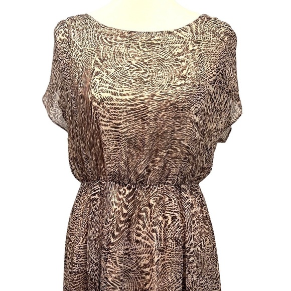 Alice + Olivia Kemper Silk Animal Print Open Strappy Back Mini Dress Women Large - Picture 6 of 14